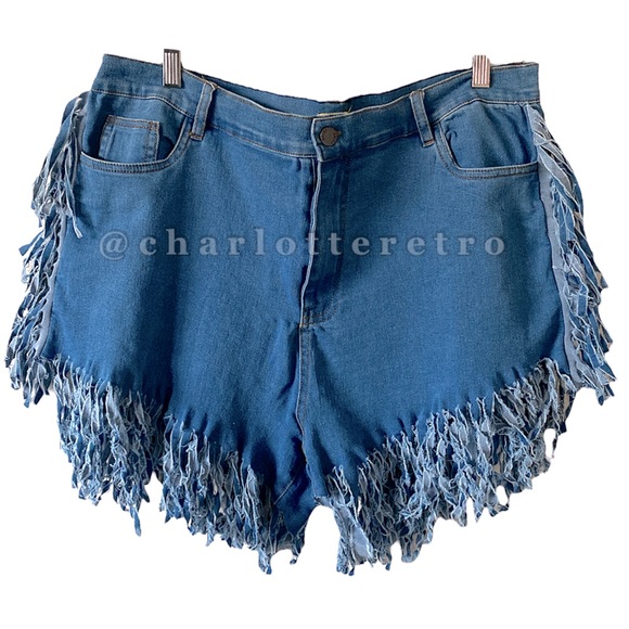Daisy Shorts Daisy Dukes Denim Shorts W Fringe Poshmark